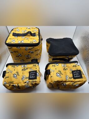 Disney Mickey And Friends Yellow Petunia Pickle Bottom 4pc Packing Cube Set